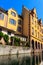 Traditional colourful half-timbered houses alongside the Lauch river in Little Venice district in Colmar, Alsace, France