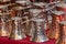 Traditional copper coffee pots cezve souvenirs from Sarajevo, BiH