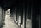 Traditional corridor of a tin shed old house in India