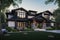 traditional craftsman house with a modern twist, featuring sleek and clean exterior design details
