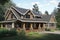traditional craftsman house with wrap-around porch, shingle siding and stone accents