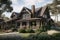 traditional craftsman house with wrap-around porch and shingled exterior