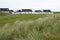 Traditional croft houses on Scottish island