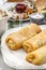 Traditional croquettes stuffed with cabbage, meat and mushrooms