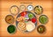 Traditional cuisine and food meal thali of Uttarakhand