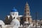 Traditional Cyclades style church in Mesaria village