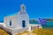 Traditional cycladic church near the beach, Paros Island, Cyclades, Aegean, Greece