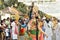 Traditional dance during New Year carnival in Fort Kochi