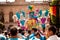 Traditional dancers at Moreli, Michoacan, Mexico