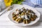 Traditional delicious Turkish foods stuffed leaves - yaprak sarmasi