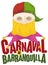 Traditional Disguise of Monocuco in Barranquilla`s Carnival Event, Vector Illustration