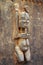 Traditional Dogon carved figure on a door
