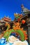 Traditional Dragon Decoration in Temple