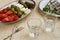 Traditional drink Ouzo or Raki