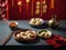 Traditional dumplings Jiaozi are widely available during Chinese New Year