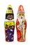 Traditional Dutch chocolate sinterklaas figures