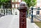 Traditional dutch pole in Amsterdam, Holland