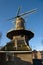 Traditional dutch windmill in the city of Delft