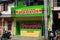 A traditional eatery called Warteg with bright yellow and green signature color