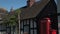 Traditional England Tudor village great budworth Cheshire phone box