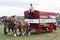 A traditional english horse drawn cart at an country show