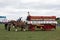 A traditional english horse drawn cart at an country show