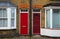 Traditional English house front entrance