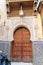 Traditional entry door to Kairaouin Mosque. Fes. Morocco