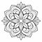 Traditional Essence: A Calm And Meditative Ornamental Design Coloring Page