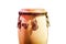 Traditional ethnic Cuban Djembe drum isolated on a white background. Percussion instruments made of wood covered with leather.