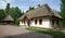 Traditional farmer's house in open air museum, Kiev, Ukraine