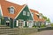 Traditional farmers house decorated with flags at kingsday in th