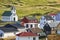Traditional faroese islands picturesque village in Eysturoy, Elduvik