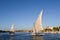 Traditional felucca in Nile, Egypt