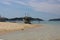 Traditional filippino boat in the sea, Philippines