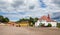 Traditional Finnish Architecture and historical wooden buildings in Lower Old Town area of Loviisa