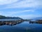 Traditional fish cage in Lake Toba