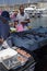 Traditional fish market in Vieux Port of Marseille