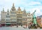 Traditional flemish architecture in Belgium - Grote Markt square Antwerpen city