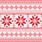 Traditional folk red embroidery pattern from Ukraine or Belarus - Vyshyvanka