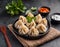 Traditional food dumpling momos