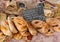 Traditional French bread at Provence market