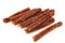 Traditional frisian dried sausage sticks