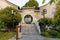 Traditional gate & buildings in Dream Pool or Mengxi Park in Zhenjiang