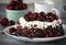 A traditional German chocolate and cherry cake Schwarzwald