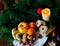 Traditional german christmas sweets plate