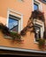 Traditional German House with Windows with Flower Pots in Ahrweiler, Germany