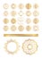 Traditional golden vector decor