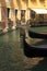 Traditional gondolas in Venice