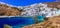 Traditional Greece - beautiful Astypalea island. View of Chora v